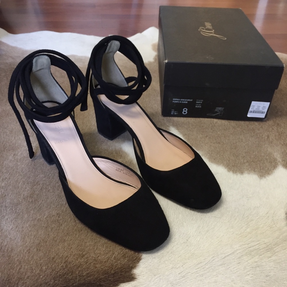 J Crew Sophia Ankle Wrap Pumps